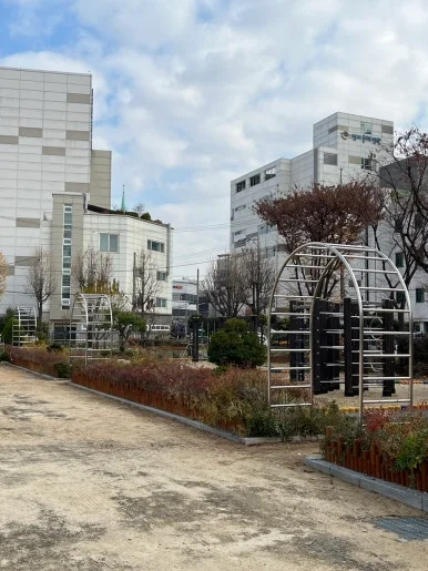 [스텐 장미아치] 서울신영초등학교 생태공원출입로 시공