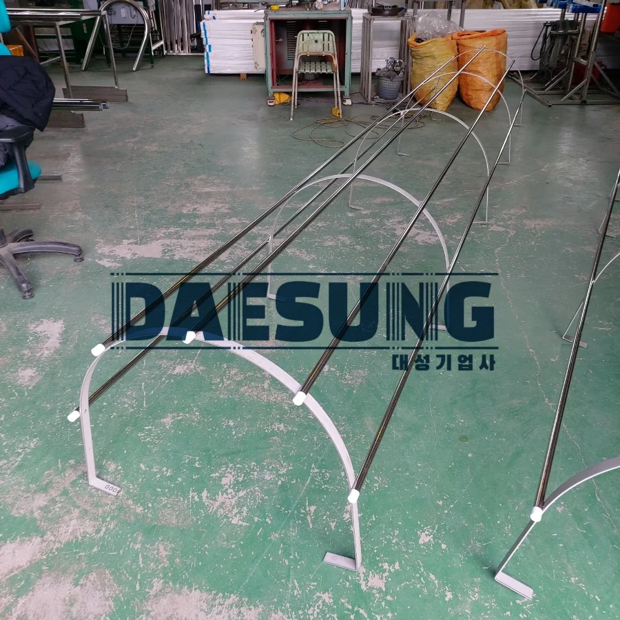 옥상 외벽 시설점검용 안전망사다리 제작